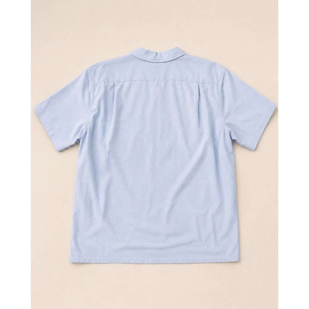 NWT Polo Ralph Lauren Big & Tall 2XLT Oxford Camp Shirt Light Blue Short Sleeve - Picture 3 of 12